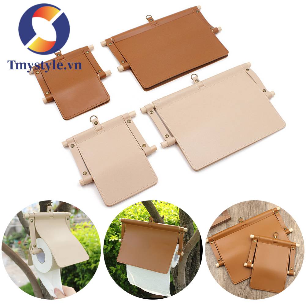 Giá Treo Khăn Giấy Cuộn Bằng PU Tiện Dụng Cho Cắm Trại Ngoài Trời