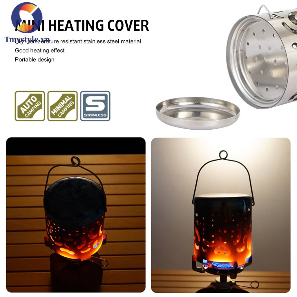Vỏ Bọc Lò Sưởi Mini Bằng Inox Chuyên Dùng Mang Đi Cắm Trại