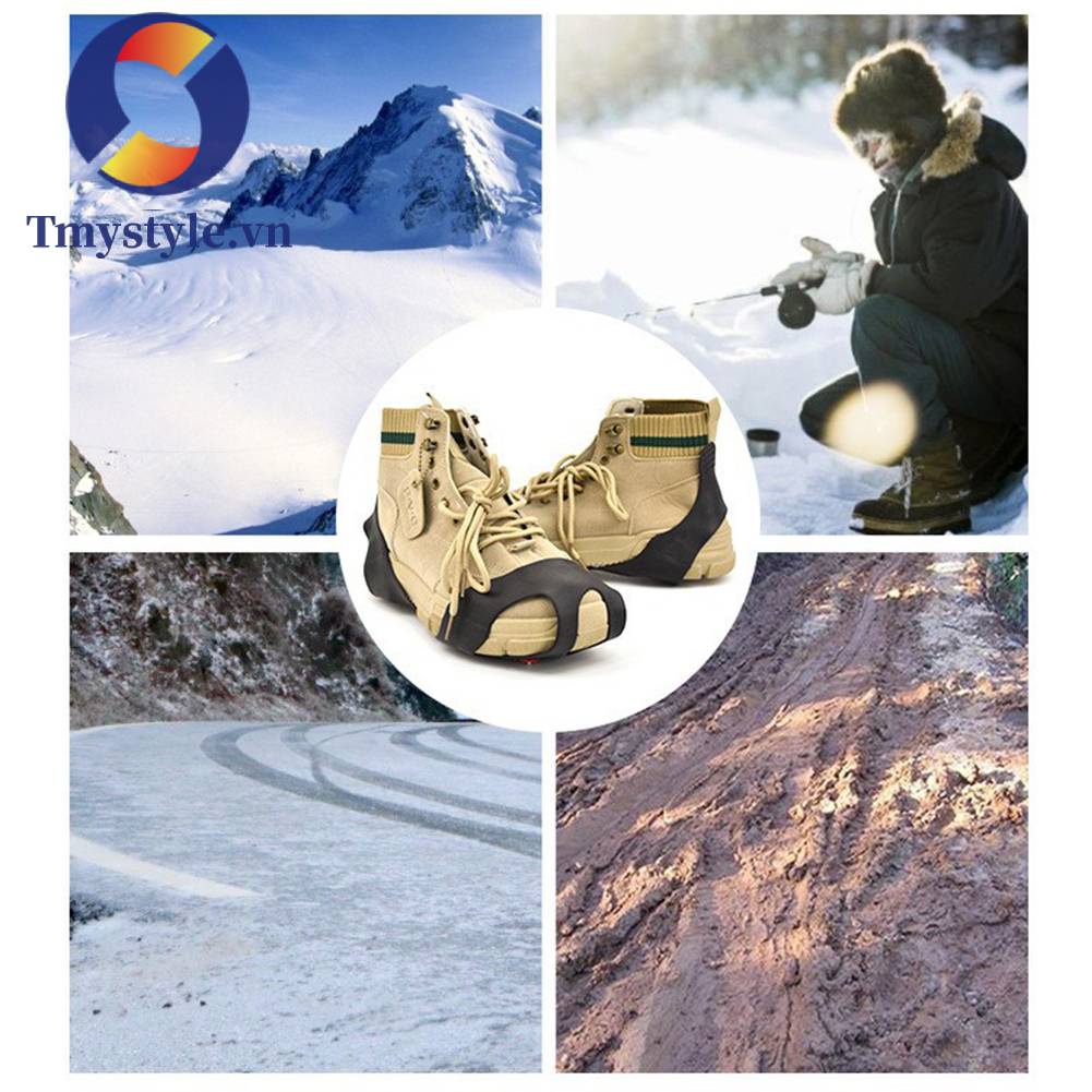 1 Cặp Đinh Tán 6 / 10 Đinh Gắn Đế Giày Chống Trượt Khi Đi Trên Tuyết