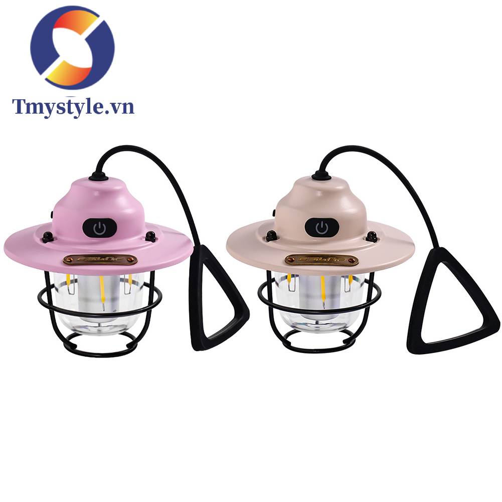 Đèn LED Cắm Trại 2000mAh IPX4 Sạc USB Phong Cách Vintage