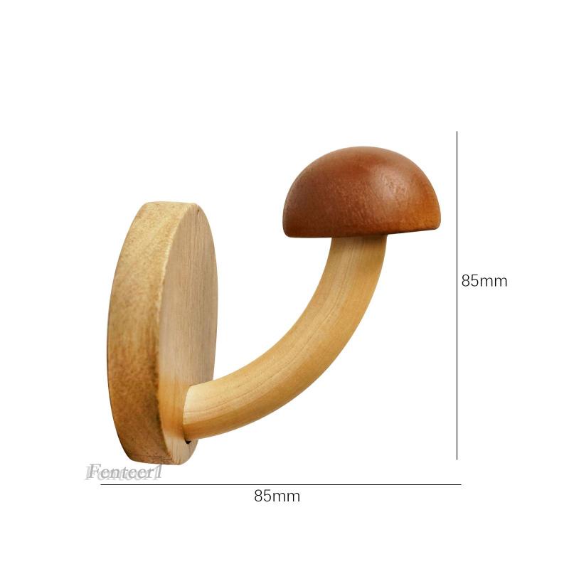 Móc Treo Áo Khoác / Mũ / Túi Xách Bằng Gỗ Kiểu Dáng Dễ Thương Tiện Dụng