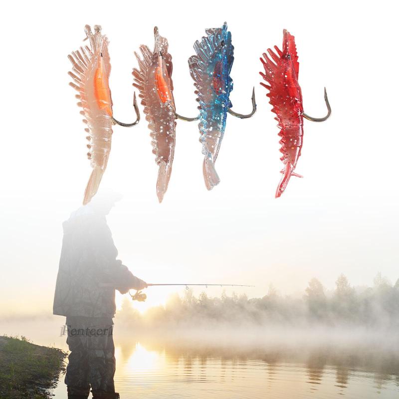 Set 4 Mồi Giả Nhử Cá Bằng Nhựa Mềm