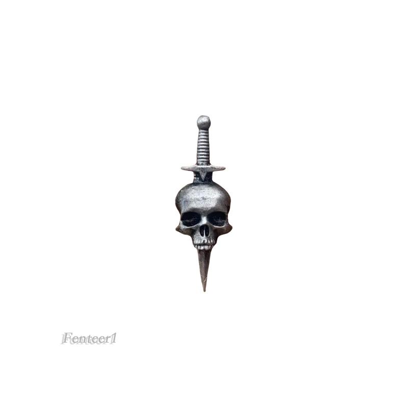 Ghim Cài Áo Bằng Hợp Kim Hình Đầu Lâu Độc Đáo Trang Trí Thanh Thiếu Niên