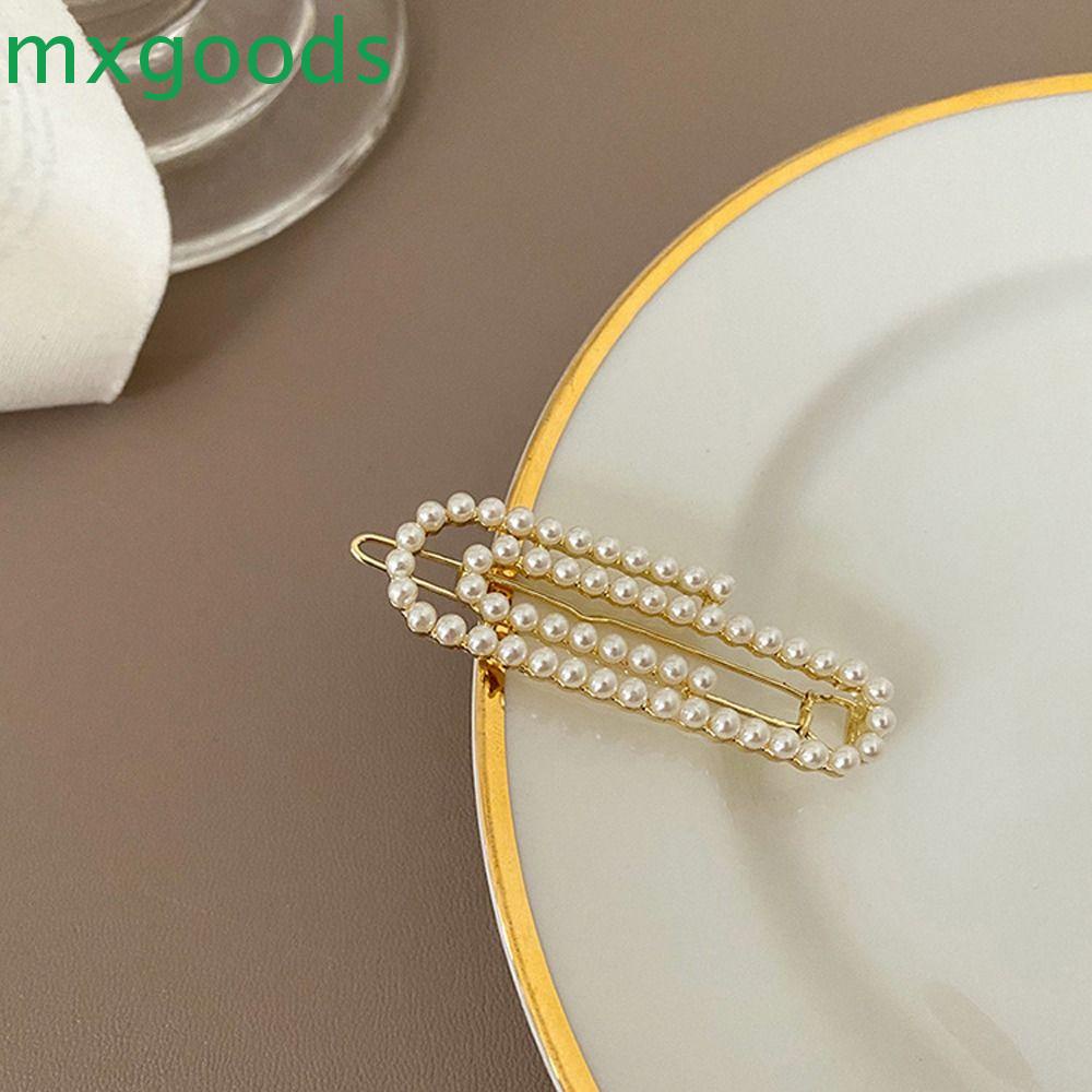 Kẹp Tóc Kẹp Giấy Họa Tiết Hình Học Thanh Lịch Cho Nữ