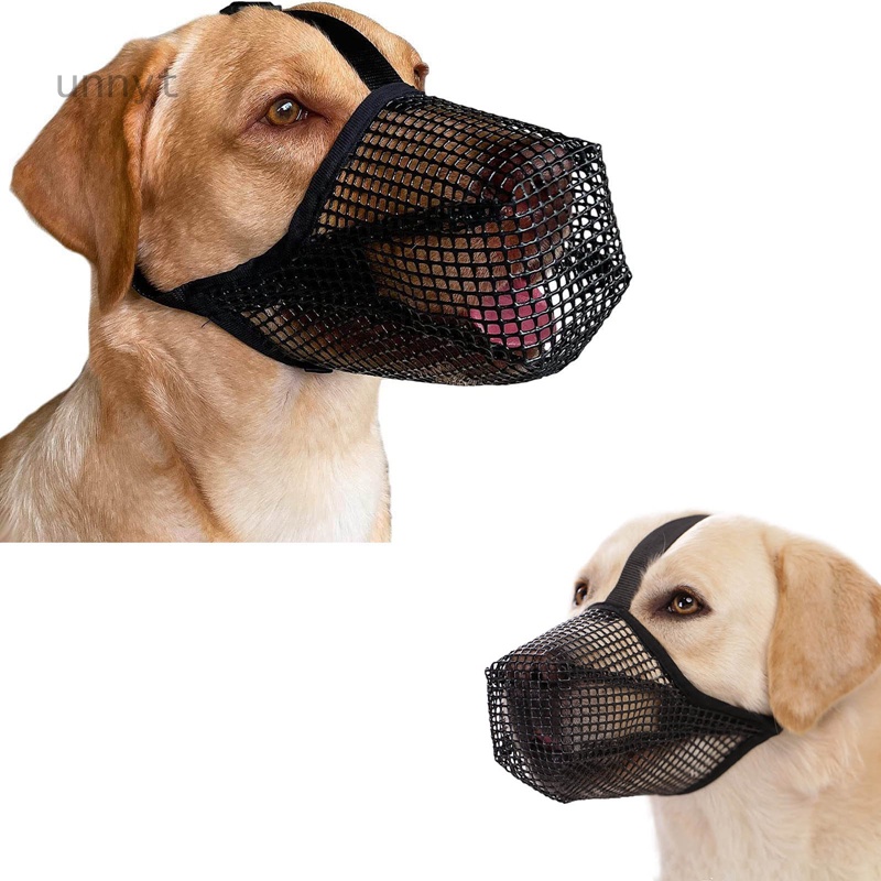 Rọ Mõm Lưới Mềm Mại Có Thể Điều Chỉnh Kèm Dây Đeo Tùy Ý Dành Cho Chó Nhỏ / Vừa / Lớn