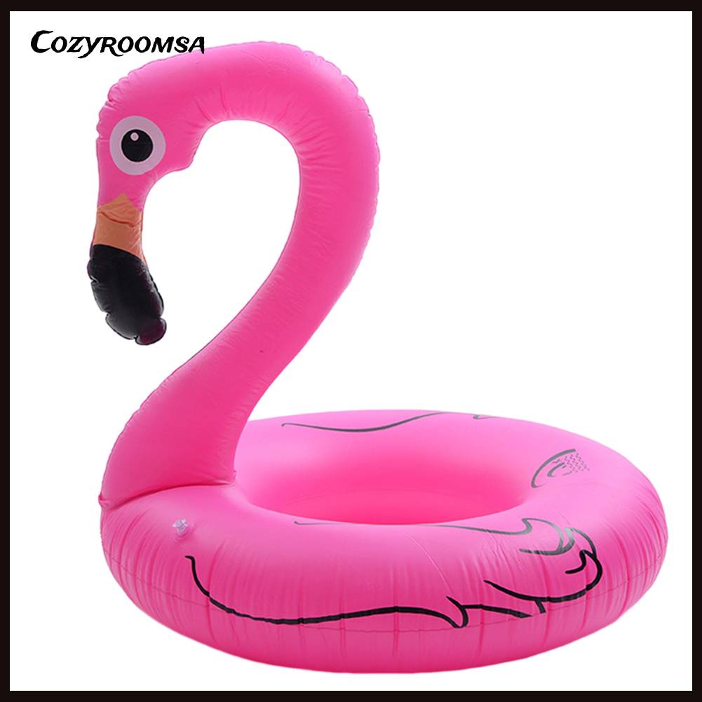 Phao Bơi Hình Tròn Bằng PVC Mềm Mại Hình Chú Chim Màu Hồng Có Thể Tái Sử Dụng Cho Bữ