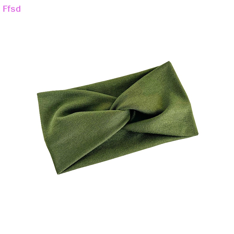 {Ffsd} Băng Đô Thể Thao Thắt Nơ Chéo Màu Trơn Co Giãn Thoải Mái Thời Trang Thường Ngày Cho Nữ * Hàng Bán Chạy