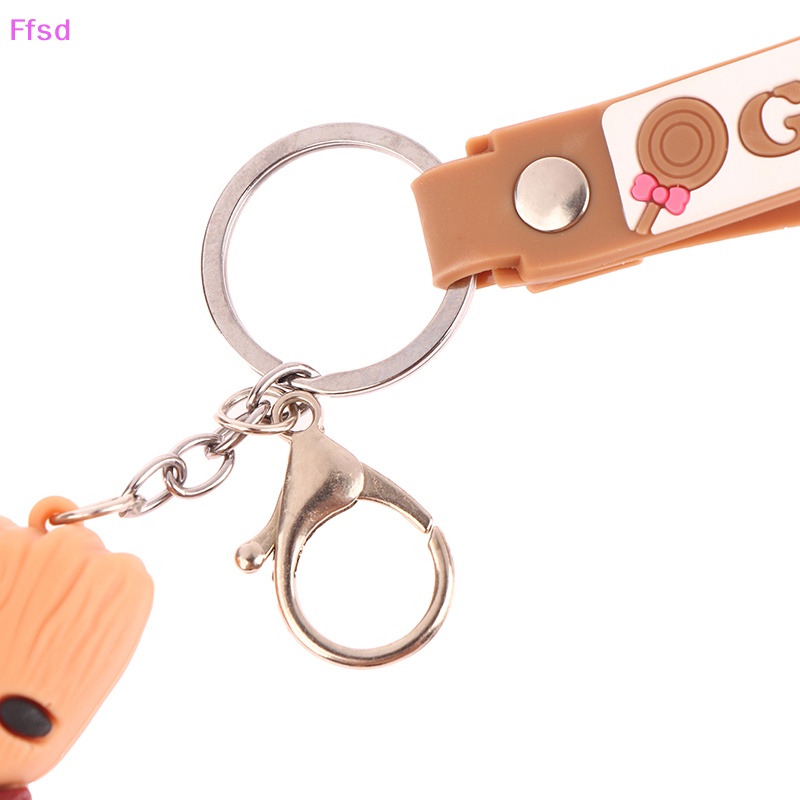 {Ffsd} Móc Khóa Silicon Hình Groot Rocket Raccoon Phim Guardians of the Galaxy Dễ Thương Làm Quà Tặng Cho Nữ * Bán Chạy