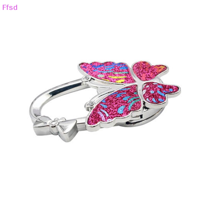 {Ffsd} Móc Treo Túi Xách Hình Bướm Nhiều Màu Sắc Nhỏ Gọn Có Thể Gập Lại Trang Trí Bàn Làm Việc Cho Học Sinh * Bán