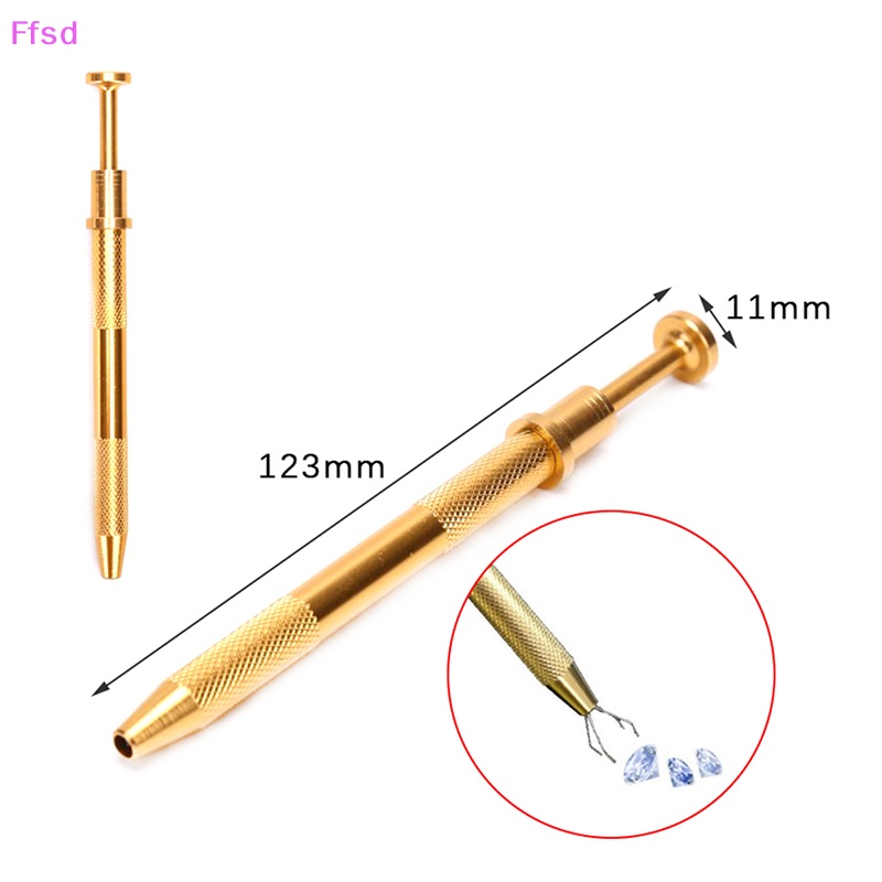 {Ffsd} Nhíp Gắp Trang Sức Bằng Thép Không Gỉ Mạ Vàng Đính Đá Quý