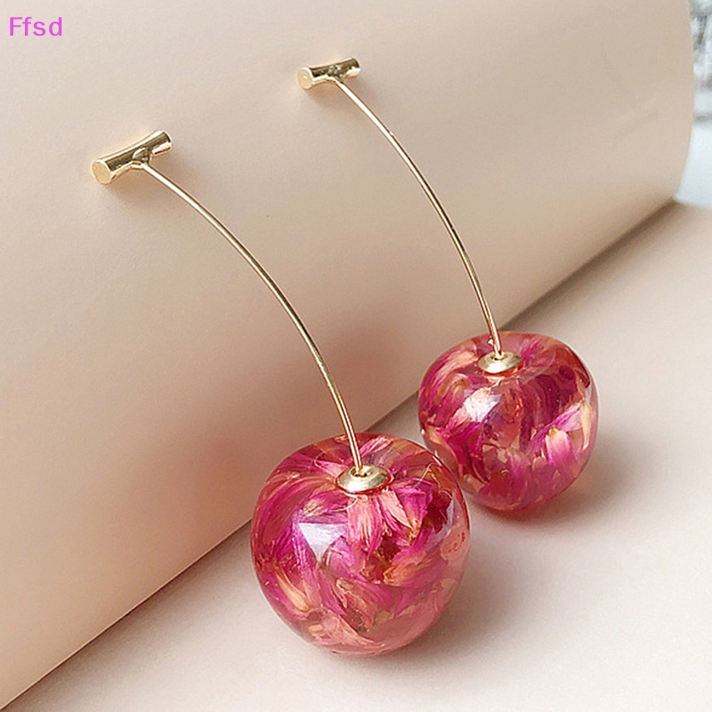1 Đôi Bông Tai Hình Quả Cherry Thời Trang Dành Cho Nữ