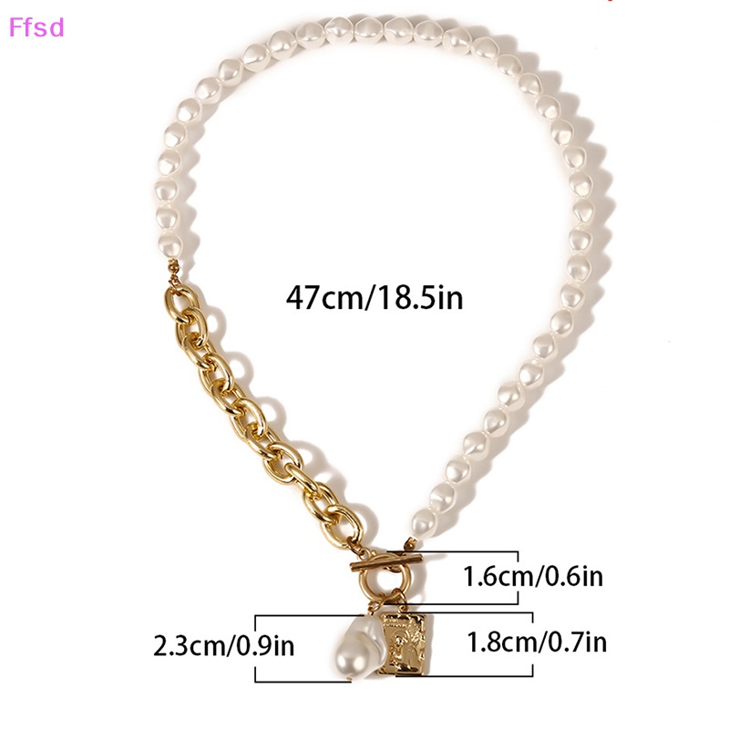 {Ffsd} Vòng Cổ Choker Phối Hạt Ngọc Trai Rỗng Thời Trang Làm Quà Tặng Cho Nữ