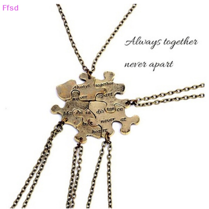 1 Set 5 Vòng cổ Tình Bạn Mặt Ghép Hình Liên Kết