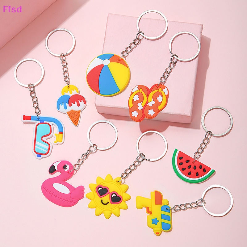 {Ffsd} Móc Khóa PVC Chủ Đề Hawaiian Aloha Nhiệt Đới Trang Trí Tiệc Cưới Sinh Nhật * Hàng Bán Chạy