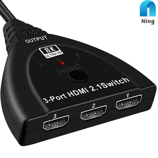 Công Tắc Chia 3 Cổng Vào 1 Ra 3 Trong 1 Cho Tvhdmi 8k 2.1 4k 120hz