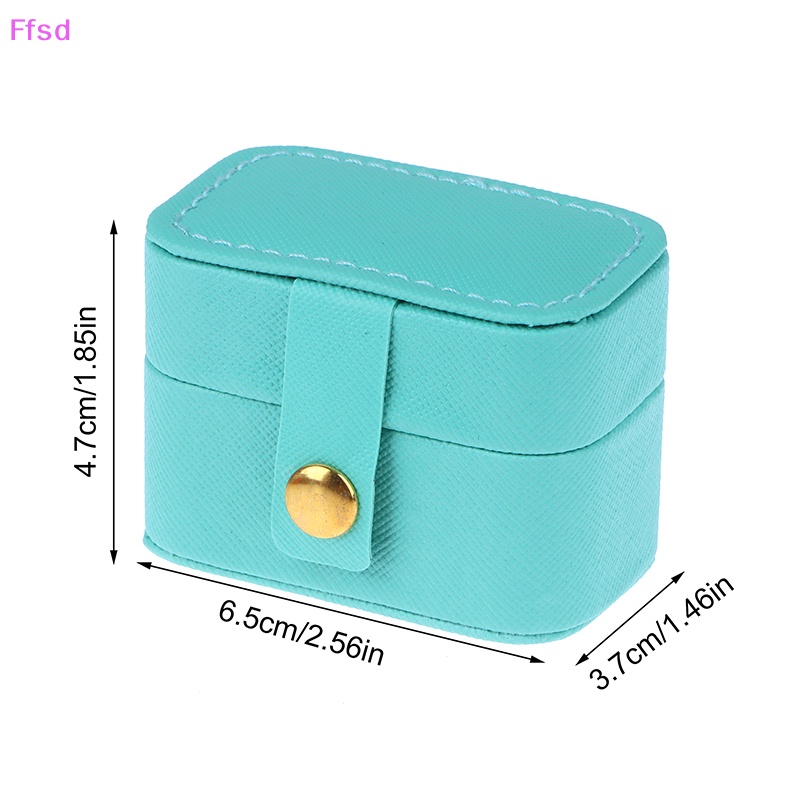 1 Hộp Đựng Trang Sức Mini Bằng Da PU Tiện Dụng