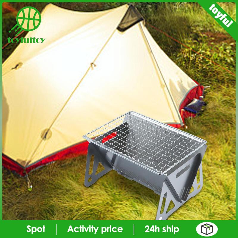 Bếp Lò Bằng Thép Không Gỉ Có Thể Gấp Gọn Tiện Dụng Khi Đi Cắm Trại