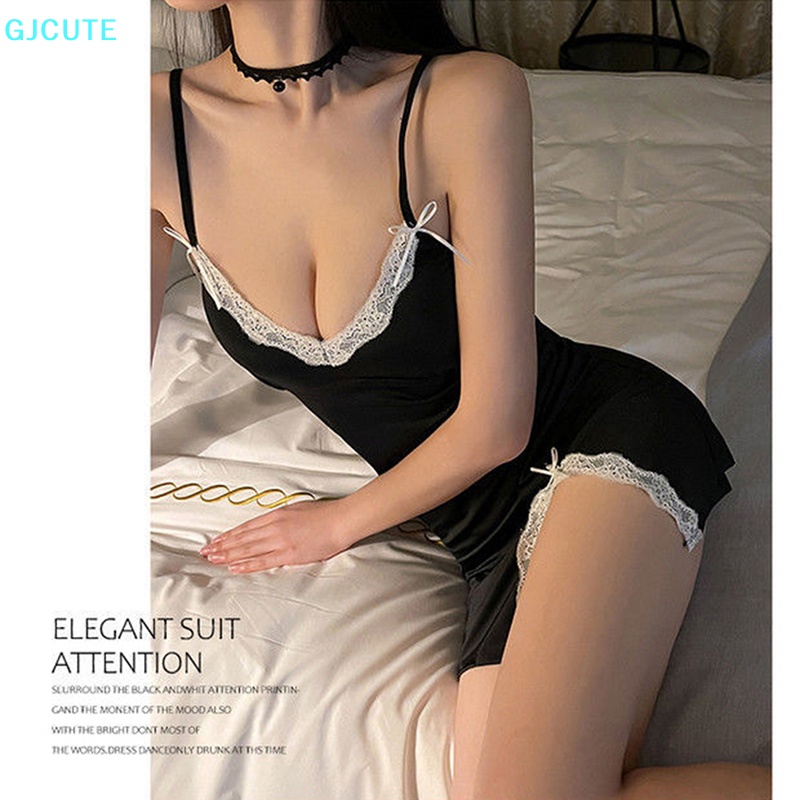 Mfc Đầm Ngủ Ren Không Tay Cổ Chữ V Gợi Cảm Cho Nữ