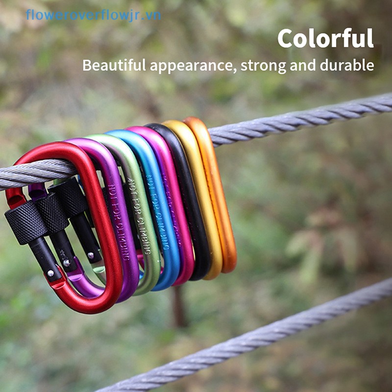 Fjr Khóa carabiner Nhanh Chữ D Bằng Hợp Kim Nhôm Đa Năng