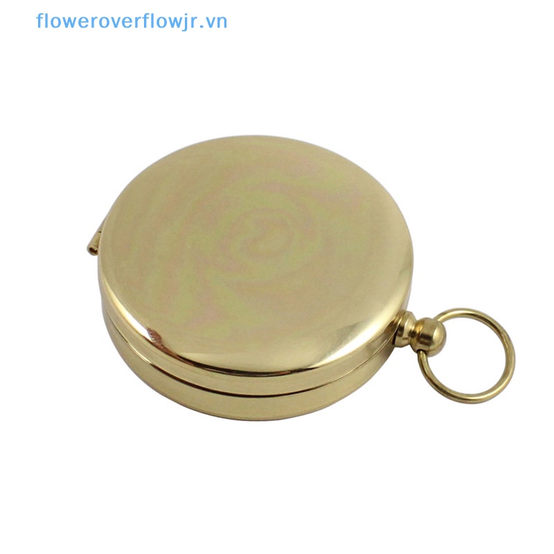 La Bàn Bỏ Túi Bằng Đồng Thau Màu Vàng Chất Lượng Cao Tiện Dụng Mang Theo Du Lịch Cắm