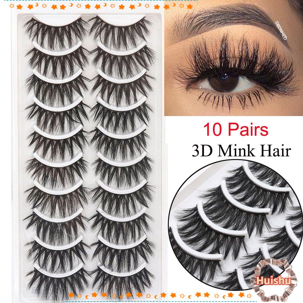 HS Set 10 Cặp Lông Mi Giả Dài Tự Nhiên SKONHED