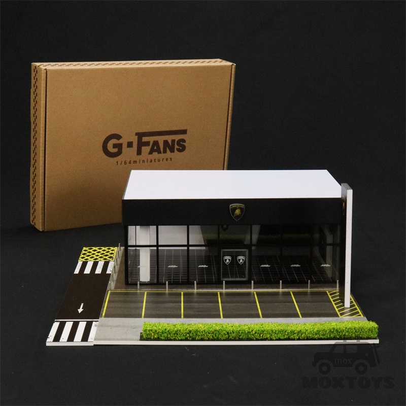 G-fans Mô Hình Cửa Hàng Thức Ăn Có Đèn Led 1: 64