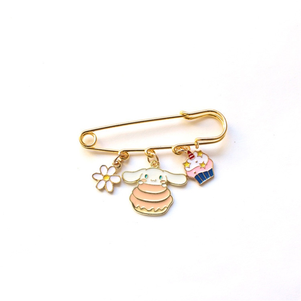 Ghim Cài Thắt Lưng Họa Tiết Chó Yugui Hoạt Hình Nhật Bản Chống Phát Sáng Dễ Phối Đồ Cho Nữ