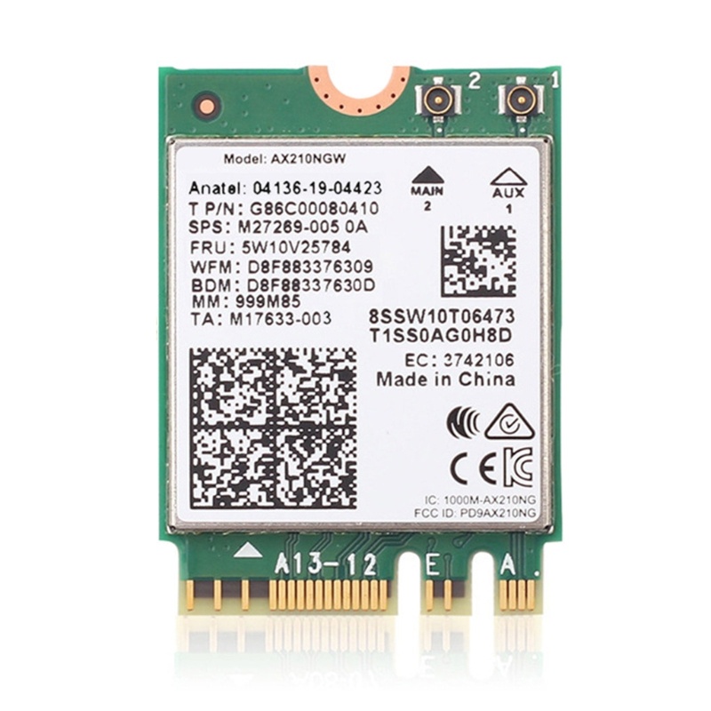 Bộ ChuyểN ĐổI Không Dây Bluetooth5 2 CáNh 5400Mb Alli AX210NGW Wifi6E