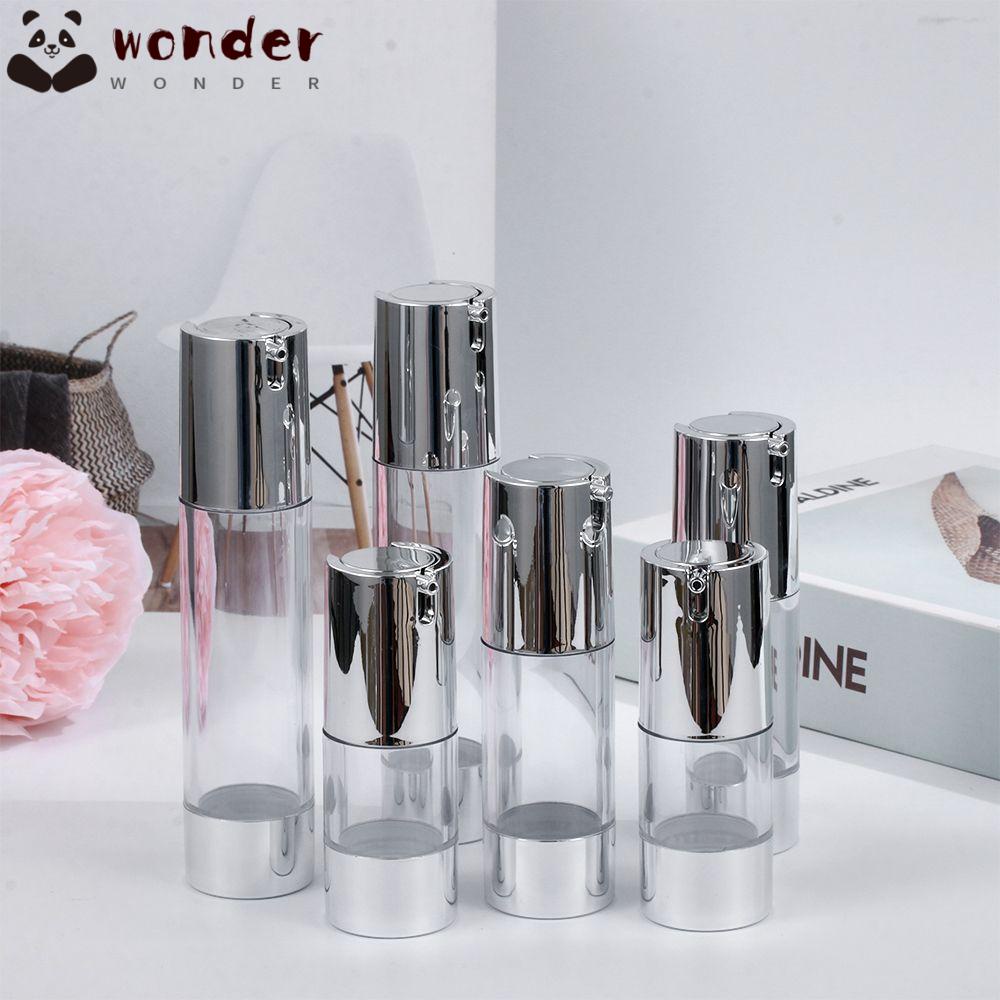 WONDER Chai Rỗng Trong Suốt Dung Tích 15 / 30 / 50ML Dạng Bóp Đựng Dầu Gội Tiện