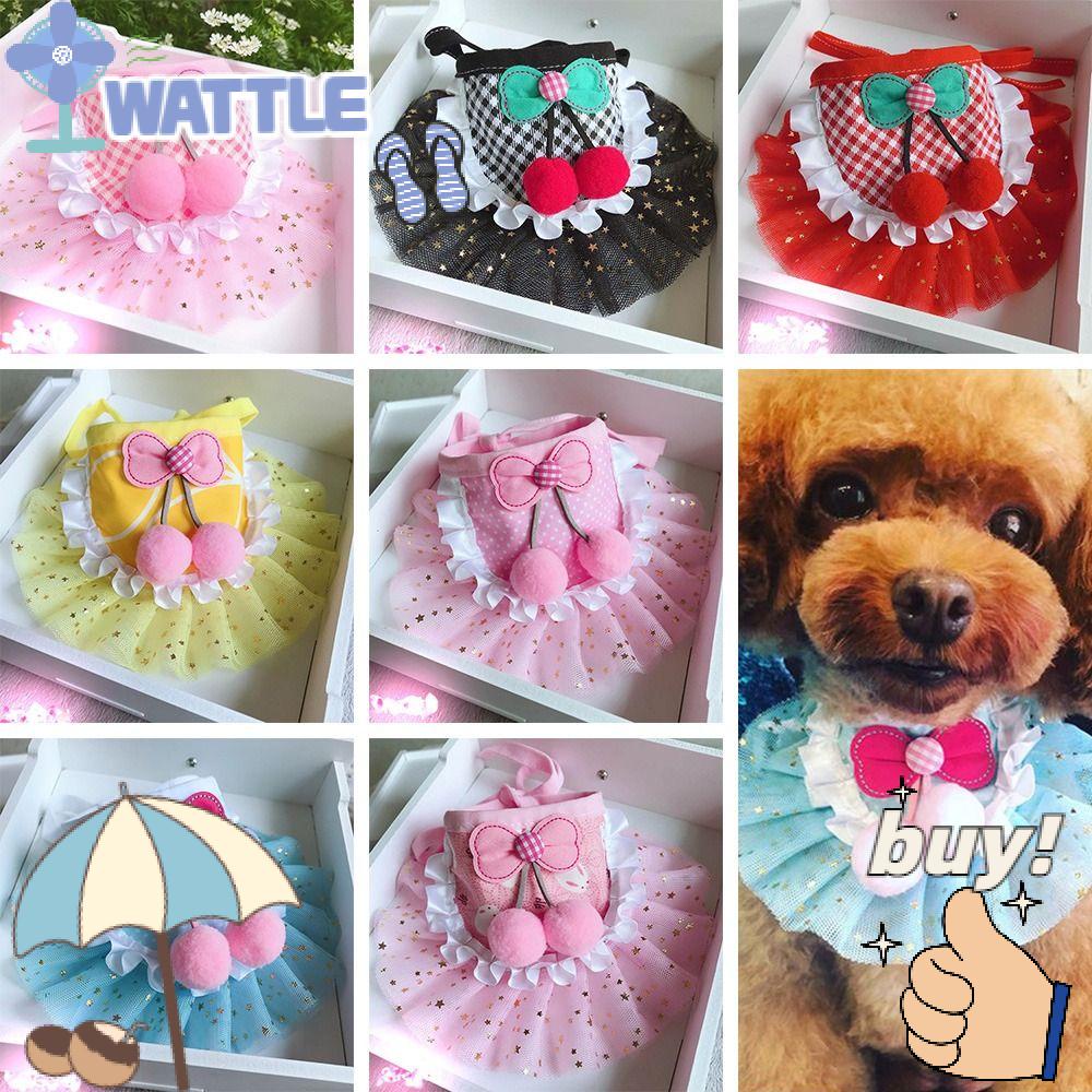 WTTLE Khăn Choàng Cổ Có Thể Giặt Sạch Dành Cho Thú Cưng