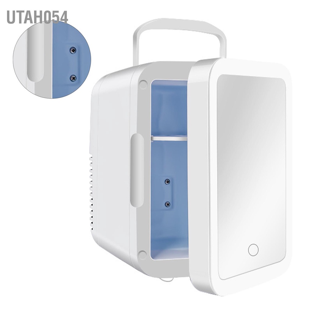 Utah054 4L Nhà Gương Trang Điểm Chăm Sóc Da Tủ Lạnh Có Đèn Cảm Ứng Bán Dẫn Ô Tô CN Cắm 220V 45W
