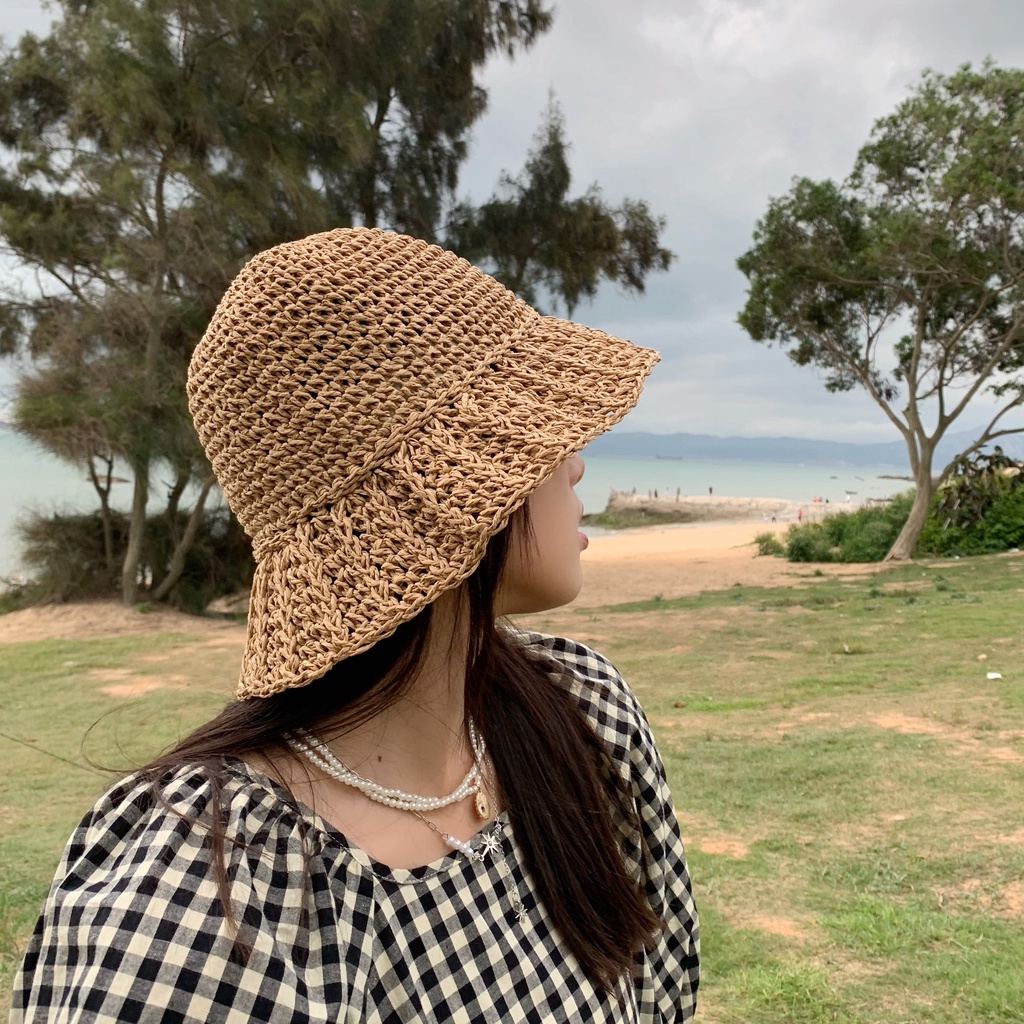 Nón Cối Màu Sắc Đơn Giản Phong Cách Harajuku Nhật Bản