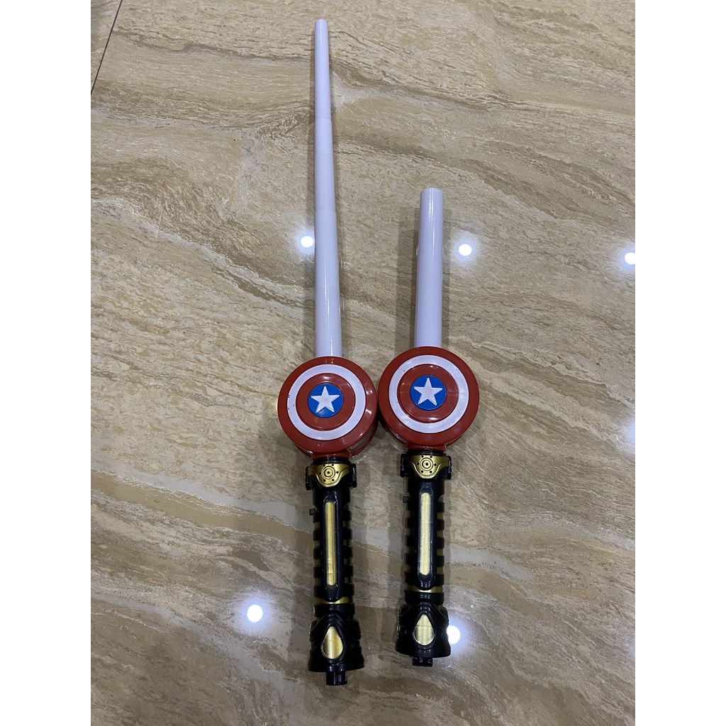 Đồ Chơi Kiếm Ánh Sáng 3 Khúc Rút Gọn - Gậy Âm Thanh Ánh Sáng Siêu Nhân Cho Bé