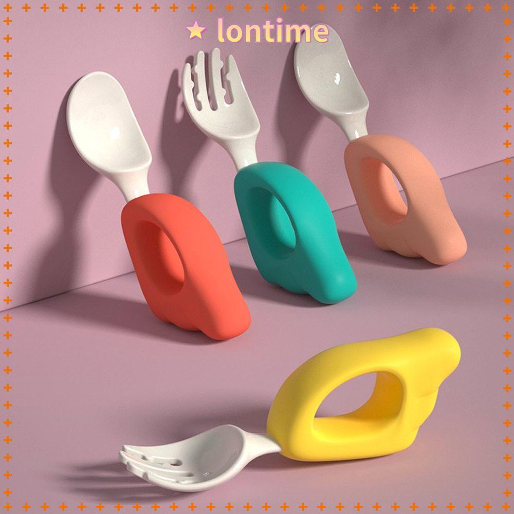 LONTIME Muỗng Nĩa Tự Động Ăn Uống Cho Bé 1-2 Tuổi Mới