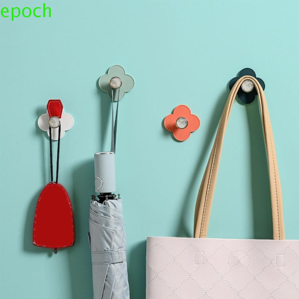 EPOCH Móc Treo Quần Áo Tự Dính Hình Cỏ Bốn Lá