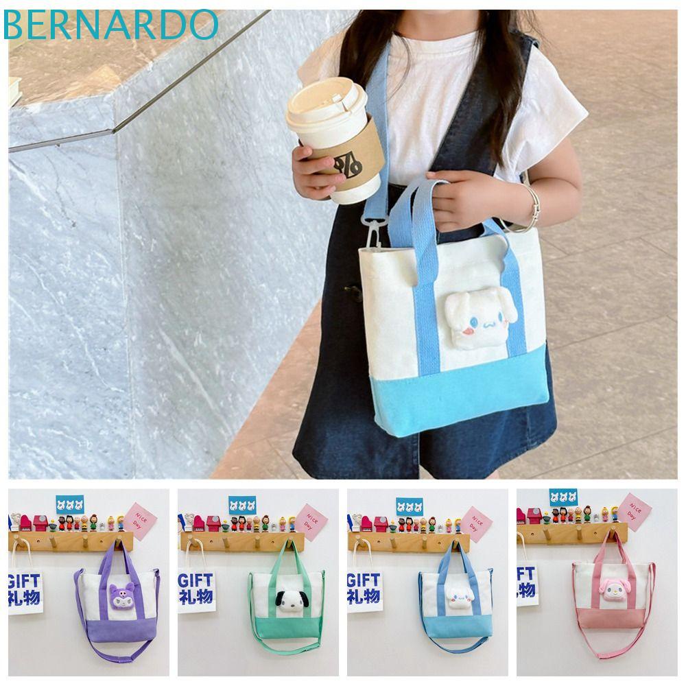 BERNARDO Túi Đeo Chéo Vai Sức Chứa Lớn Bằng Vải Bạt Hình Cinnamoroll Hoạt Hình Cho Nữ