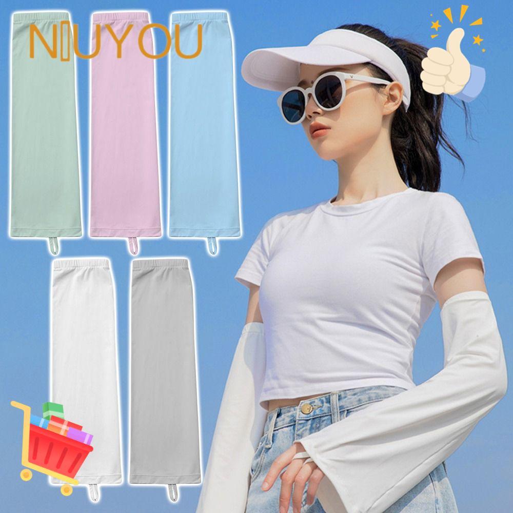 NIUYOU Găng Cánh Tay Chống Nắng Thoáng Khí Bảo Vệ Chống Tia UV