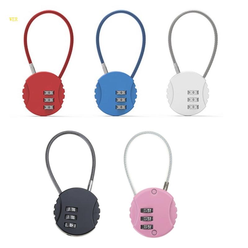 Ổ Khóa 3 Số Bằng Hợp Kim Kẽm An Toàn Tiện Dụng Mang Theo Du Lịch