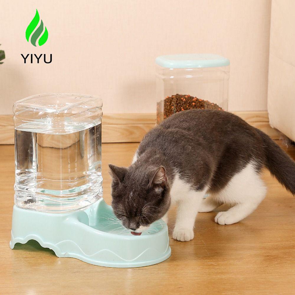 YIYU Máng Uống Nước Tự Động Bằng Nhựa Cho Thú Cưng 1 Cái