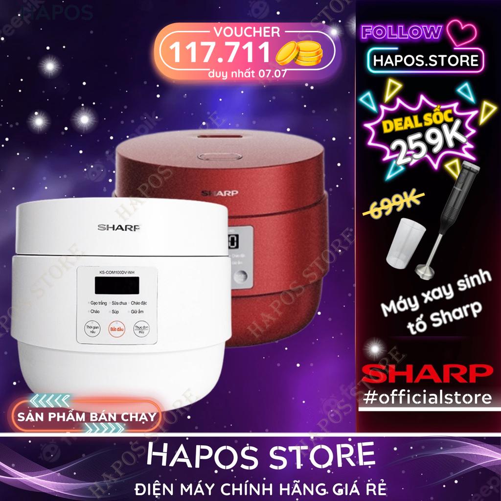 Nồi cơm điện tử Sharp KS-COM100DV 1 Lít - HAPOS
