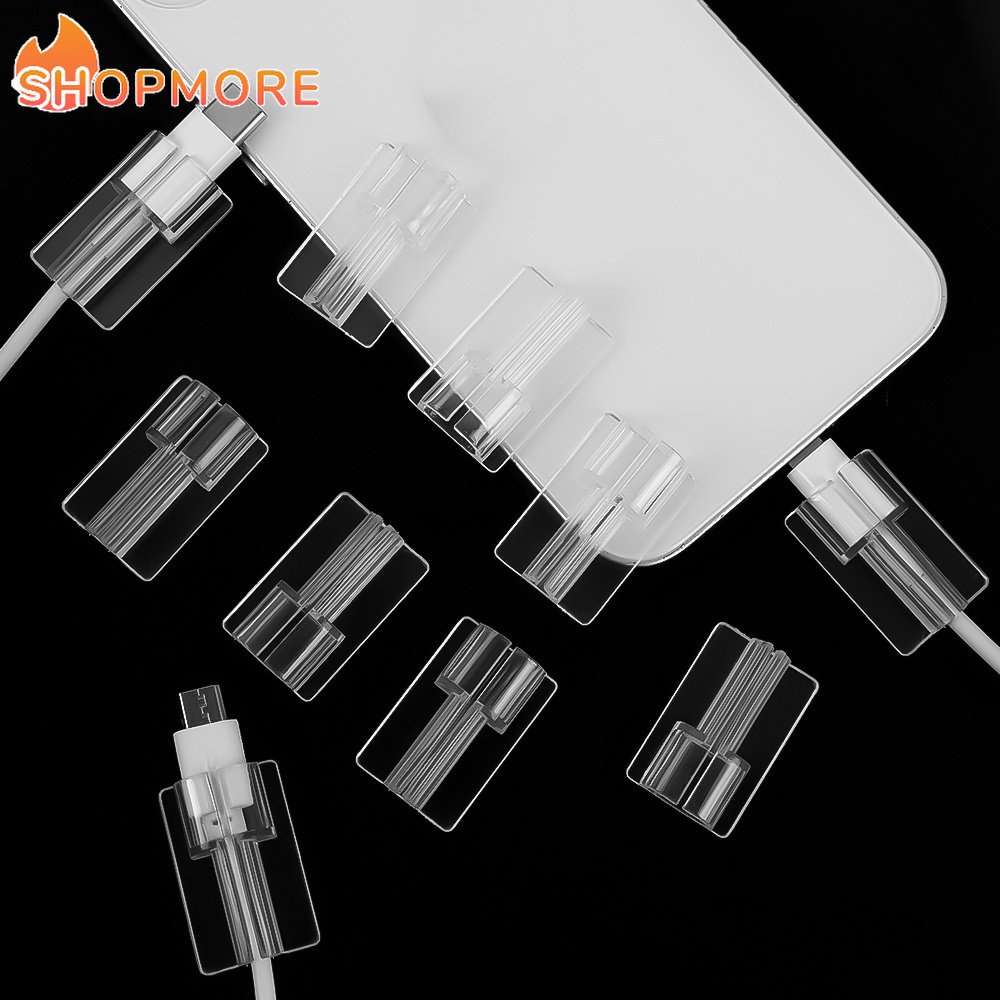 Bộ 5 Vỏ Bảo Vệ Dây Cáp Sạc USB Bằng Silicon Mềm Trong Suốt Cho IOS