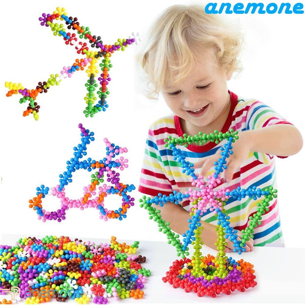 ANEMONE Bộ Đồ Chơi Lắp Ráp Hình Hoa Tuyết 3D Bằng Nhựa DIY Dành Cho Bé
