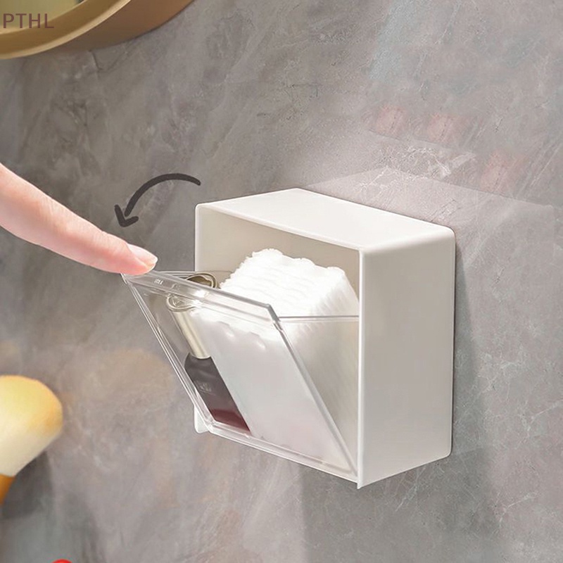 Giá Đỡ Bông Tăm Bằng Nhựa Gắn Tường Tiện Dụng
