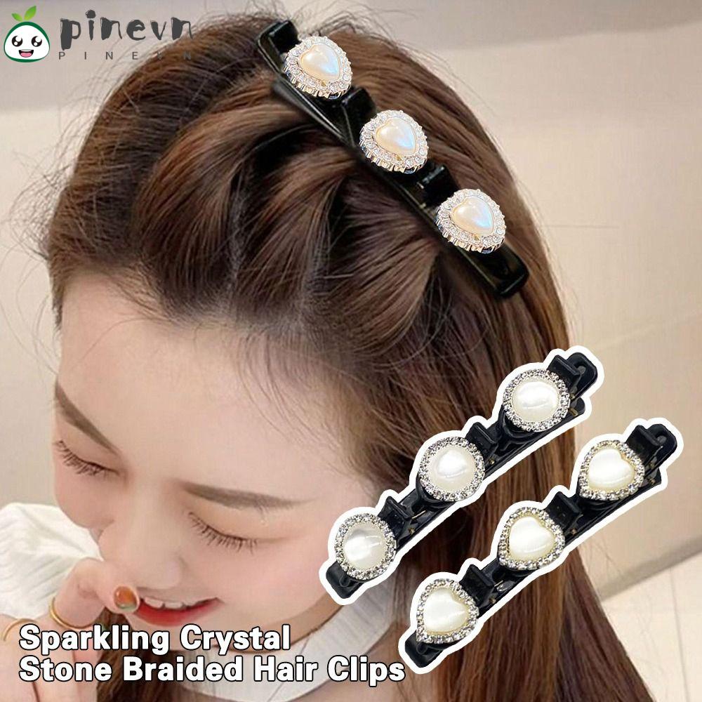 PINEVN Set 2 / 4 Kẹp Tóc Bện Dây Thời Trang Nữ