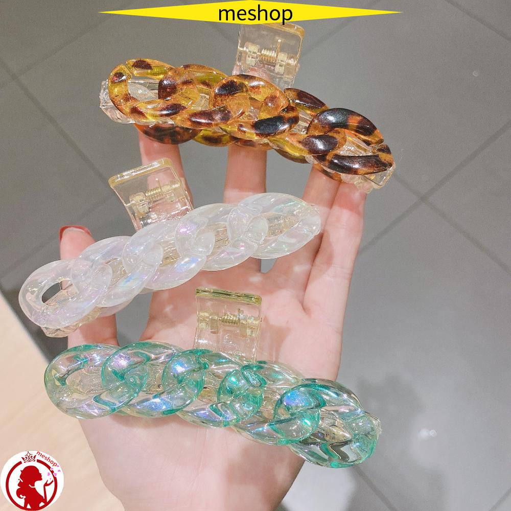 ME Kẹp TóC Acrylic PhốI Dây MóC XíCh ThờI Trang Cho Nữ