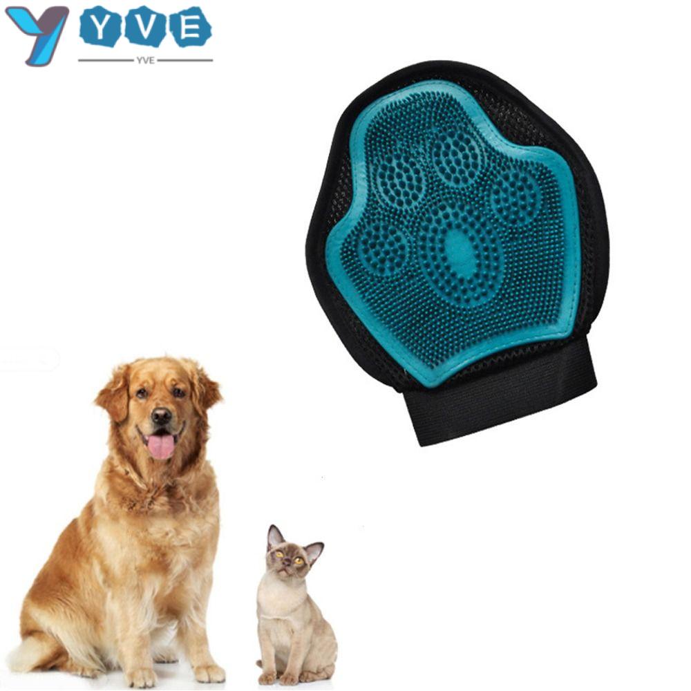 YVE Găng Tay TPR Massage Chải Lông Ngựa Di Động Tiện Dụng Cho Thú Cưng