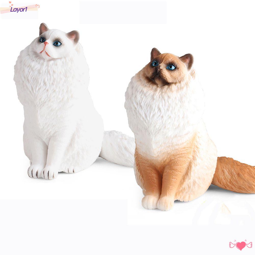 LAYOR1 Đồ Chơi Mô Hình Mèo Ragdoll Dễ Thương Cho Bé