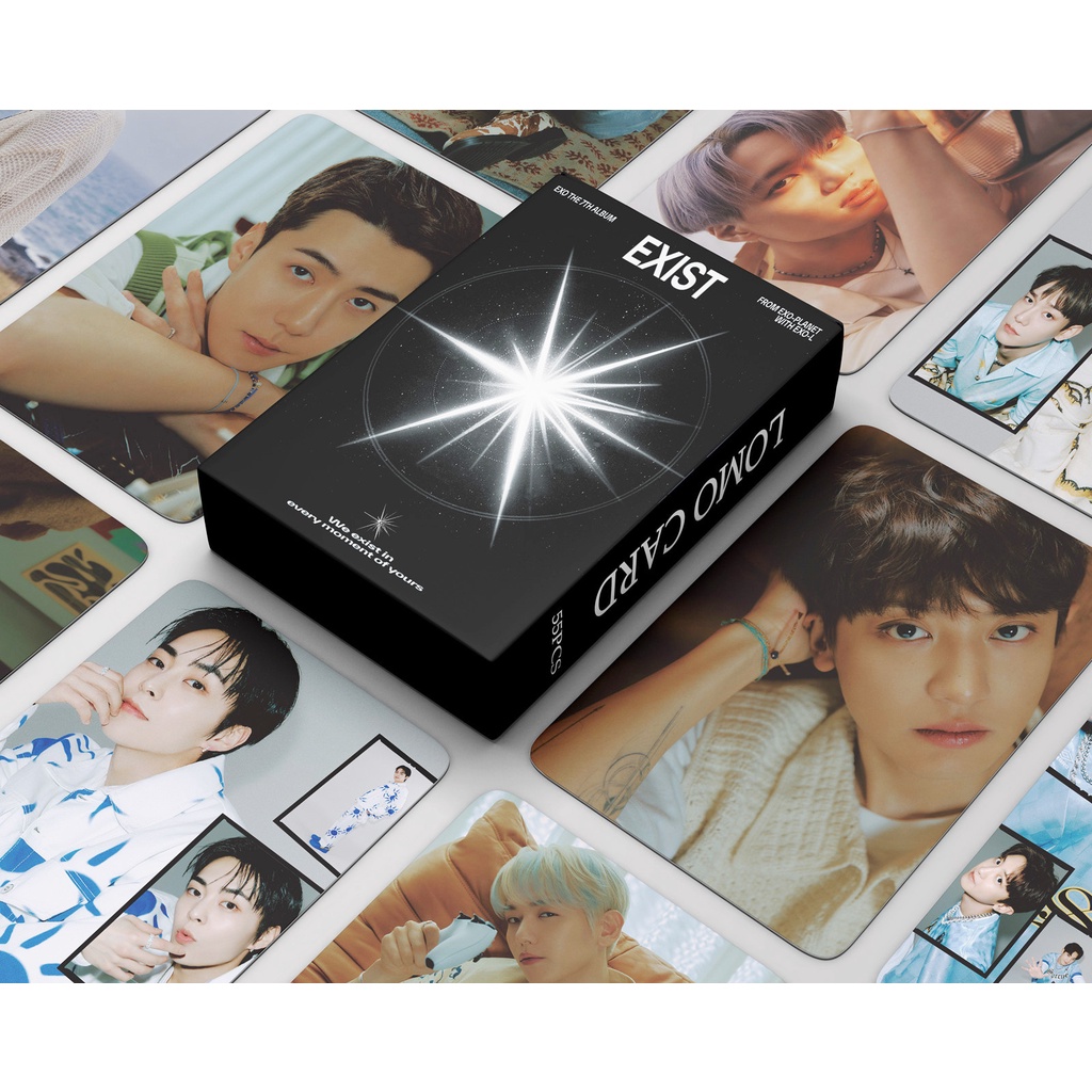 EXO Album EXIST Photocard Lomo Card 55pcs/box