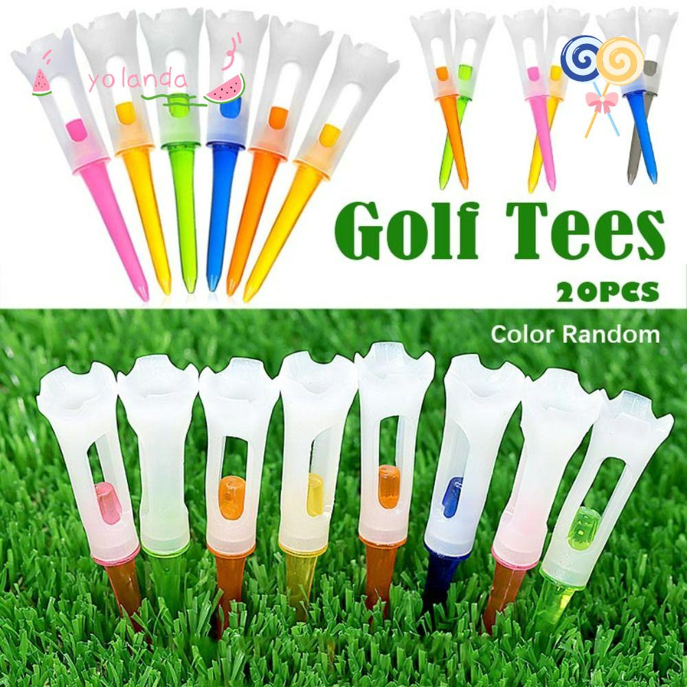 YOLA Set 20 Phụ Kiện Luyện Tập Đánh Golf Bằng Nhựa Chất Lượng Cao