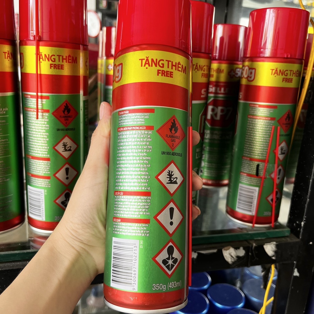 Chai xịt RP7 SELLEYS 350g Bôi Trơn, Chống Rỉ Sét, chai lớn